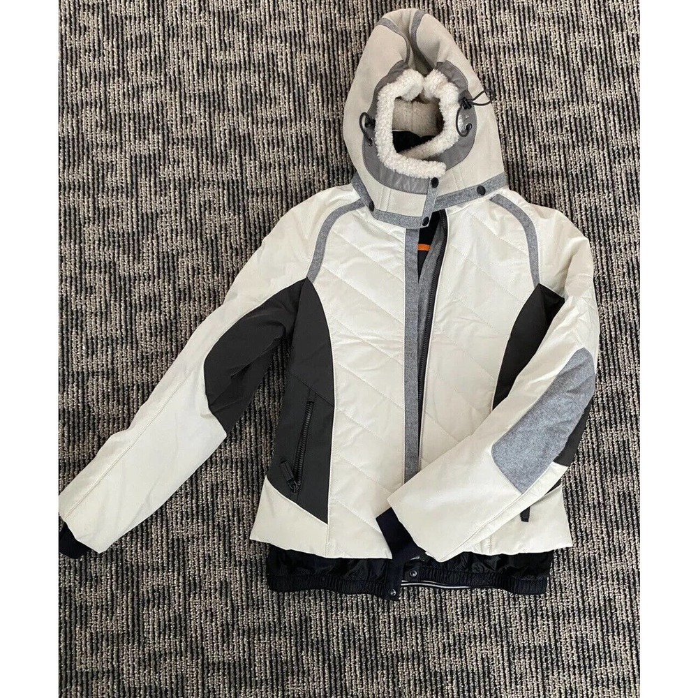 FRAUENSCHUH Womens Size 6 Luxury Ski Jacket Limited Shearling Hood Orig. $1900